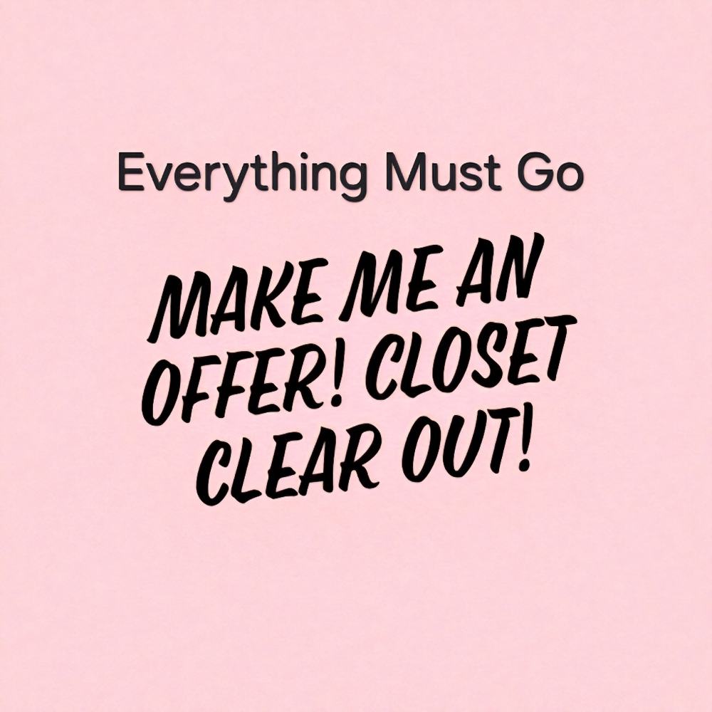 Closet Clear Out Offer